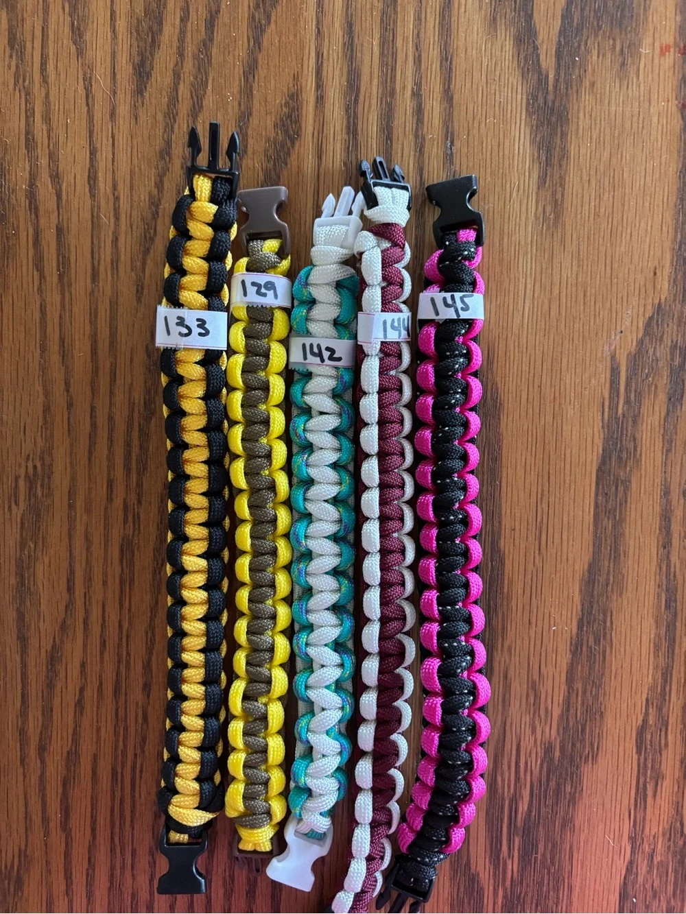 Colorful Paracord Bracelet - Assorted Colors $5 plus shipping